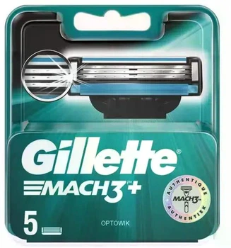 Сменные лезвия (картриджи) для бритья Gillette Mach3 5 шт в упаковке (4531124)