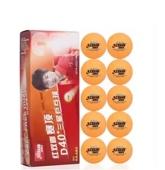 М’ячі для настільного тенісу DHS Cell-Free Dual 40+ мм 3* ORANGE 10 шт. 160451