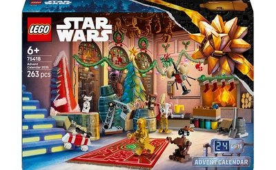 Конструктор LEGO Адвент календар 2025 – Зоряні Війни 263 деталей (75418)