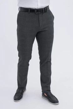 Брюки slim fit Trend Collection 1267 Серый+синий кл. (color 3) 29