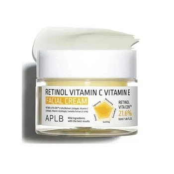 Крем APLB Retinol Vitamin C Vitamin E Facial Cream з ретинолом, 55 мл