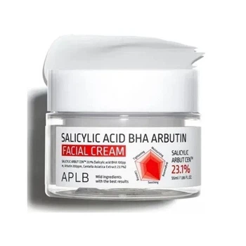 Крем APLB Salicylic Acid BHA Arbutin Facial Cream з саліциловою кислотою, 55 мл