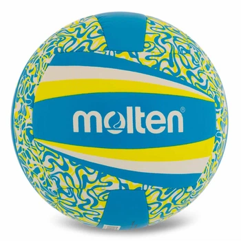 М'яч волейбольний пляжний Molten Beach 1503 розмір №5 для гри на вулиці (Outdoor) Blue-Yellow