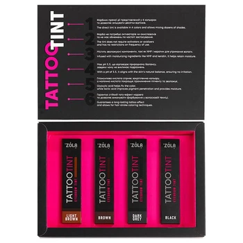 Набор красок Zola Tattoo Tint 4 шт x 15 мл