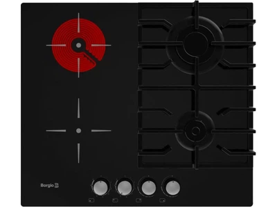Комбінована варильна поверхня Borgio VСG 622 Black GLASS FFD