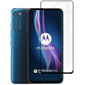 Защитное стекло Fiji Premium для Motorola One Fusion Plus полная проклейка Anti-Static черный