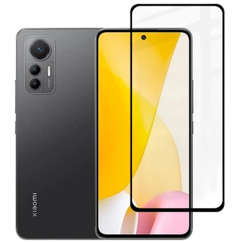 Защитное стекло Fiji Premium для Xiaomi 12 Lite полная проклейка Anti-Static черный