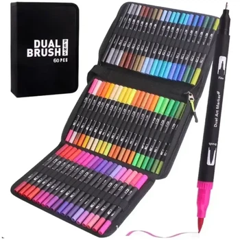 Маркеры с рисунок Color pencil AND 60 CD, Акварельный набор маркеров 60 штук