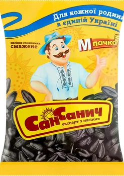 Семена подсолнечника СанСанич жареные не соленые 70 г