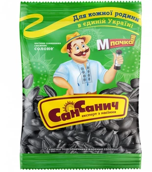 Семена подсолнечника Сан Саныч жареные соленые 70 г
