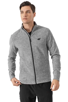 Флис 4F cold light grey melange мужской серый - NOSH4-PLM350-27M - S