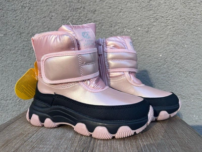 Дитячі зимові черевики для дівчинки Clibee Pink 29 р, рожеві