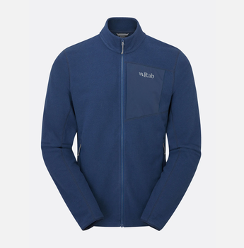 Кофта мужская флисовая Rab Tecton Jacket, Deep Ink, M (RB QFG-03-DIK-MED)