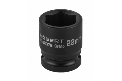 Ударная шестигранная торцевая головка 1/2 дюйма 22 мм CrMo DIN 3121 Hogert (HT4R072)