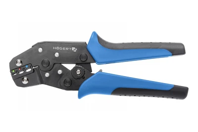 Клещи обжимные для клемм проводов 0.5-2.5 мм кв Hogert артикул HT1P160