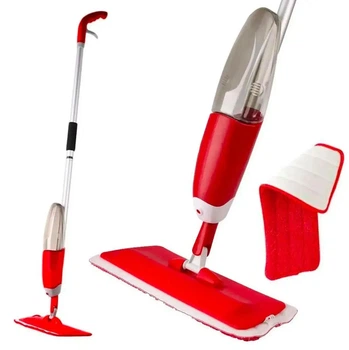 Портативная швабра Waterway Water Spray Mop Ave с распылителем Швабра-спрей с пульверизатором Красная (926070)