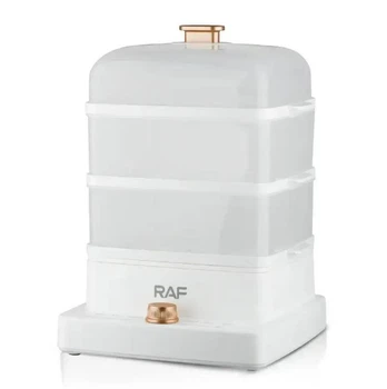 Пароварка электрическая RAF R.5238 3 яруса 12L 1200W White (3_06785)