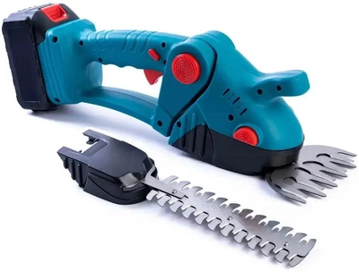 Аккумуляторные ножницы-кусторезы для газонов и кустарников RIAS Garden Cutter 2 насадки 36V 6Ah Blue (3_06853)
