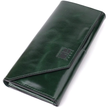 Кошелек Grande Pelle 22945 20х10х2 см Зеленый