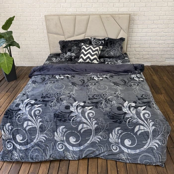 Плюшевое постельное белье микрофибра Cappone 160х200 см Грация