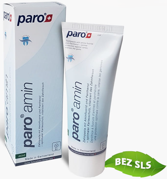 Pasta do zębów Paro Swiss Amin z organicznym fluorem bez SLS 75 ml (7610458026687)