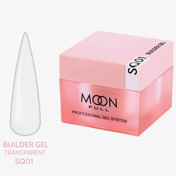 Гель для наращивания моделирующий Moon Full Builder Gel №SQ01 Clear 30 мл