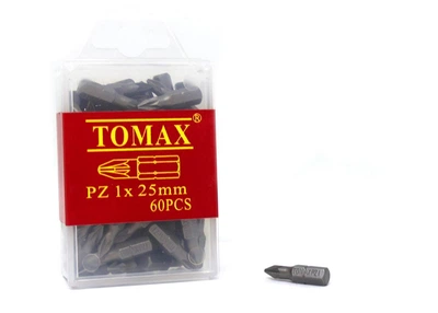 Бита РZ1 х 25 мм магнитная TOMAX 60 шт