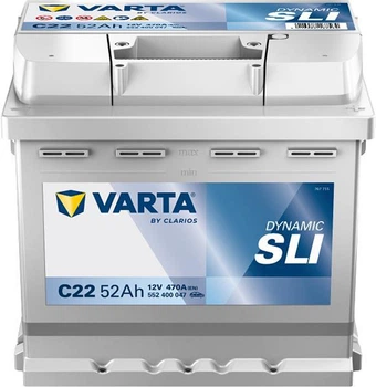 Акумулятор Varta Dynamic SLI 552400047 12V 52Аг 470A (EN) R+