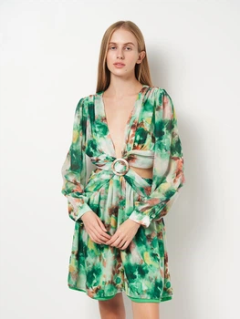 Комбинезон женский Boohoo gzz48380 42 Зеленый (KAY2000001650820)