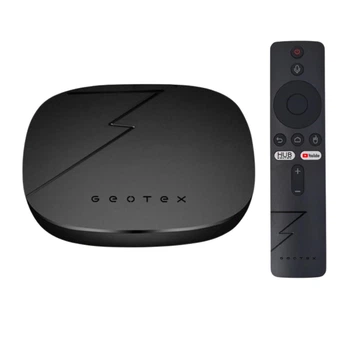 Смарт HD медиаплеер Geotex GTX-R3i Lite 2/16Gb Android10 4K Ultra HD Wi-Fi6 dual (Ethernet) c Bluetooth5.0 Голосовой пульт Black