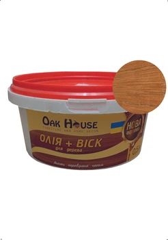 Масло воск Oak house для дерева Тик 500 мл