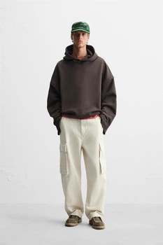 Худі Zara Boxy Fit коричневий 4087/420/700 S