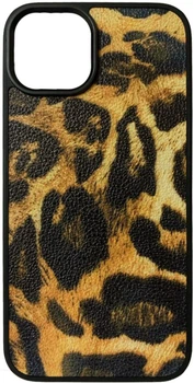 Чохол Leather case for iPhone 14 Leopard