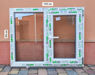 Окно Steko 1000х800 мм 2/стекла, Правое