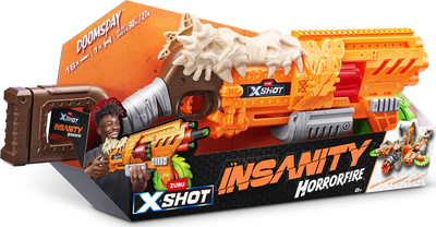 Бластер XSHOT Insanity HorrorFire Doomsday з пінопластовими снарядами 16 шт 36732 (4894680033382)