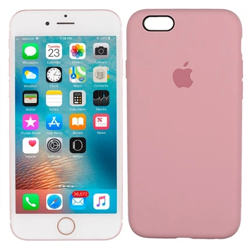 Чохол силіконовий для iPhone 6/6s Світло Рожевий FULL 54416