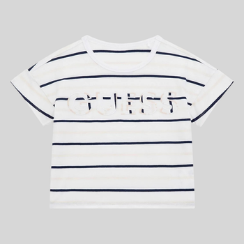 Подростковая укороченная футболка для девочки Guess 373999277 176 см Молочная (1159837223)