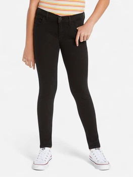 Подростковые джинсы для девочки Levi`s 695032325 140 см Черные (1159842406)