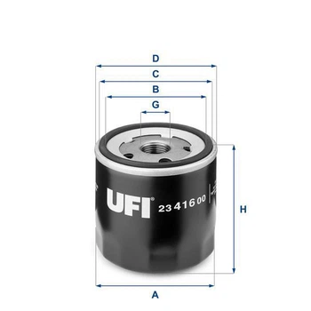 Масляные фильтры UFI - ROZETKA | Купить масляный фильтр UFI в