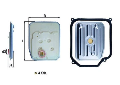 Фільтр масляний (гідравлічний) АКПП Knecht HX147KIT1