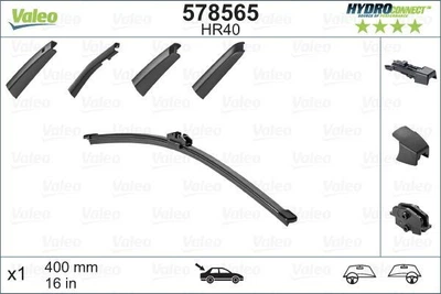 Щітка склоочисника задня безкаркасна (двірник) Valeo Hydroconnect Rear, 578565, 400 мм