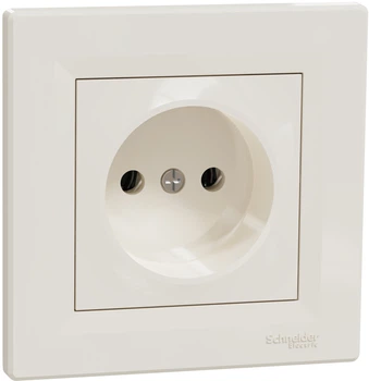 Розетка без заземлення Schneider Electric Asfora Крем EPH3000123