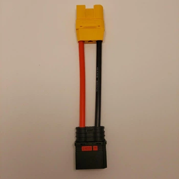 Перехідник 30см ХТ120 Female на QS8-S Мale Адаптер LiPo акумуляторів з кабелем 10AWG конектор роз'єм мама папа