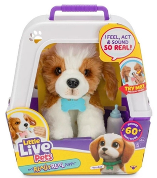 Інтерактивний песик Little Live Pets Латек з кліткою (630996265482)