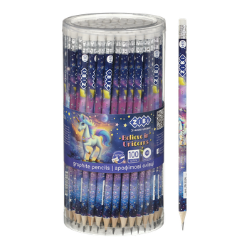Олівець графітовий HB, UNICORN, з гумкою