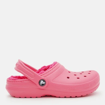 Детские кроксы-сабо утепленные для девочки Crocs Classic Lined Clog K 207010-6VZ 34-35 (J3) Розовые (196265407682)