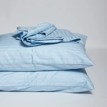 Постільний набір Moon&Star (простирадло 150х220 + 2 наволочки 40х60) Satin Stripe Ocean Calm (MS-880000684)