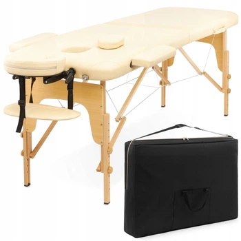 Массажный стол складной 4FIZJO Massage Table Wood W60 Beige (P-5907739318350)