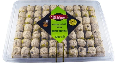 Tatlan Тахінна халва фісташкова (кусочками баклави), 1 кг(8695014038037)