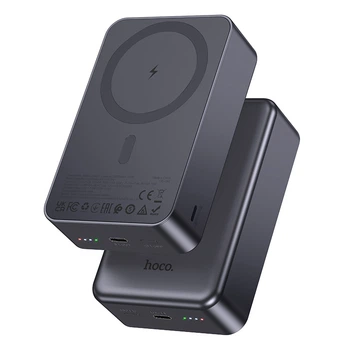 Павербанк 20Вт із зарядкою MagSafe 20000mAh HOCO J160B Type-C Сірий